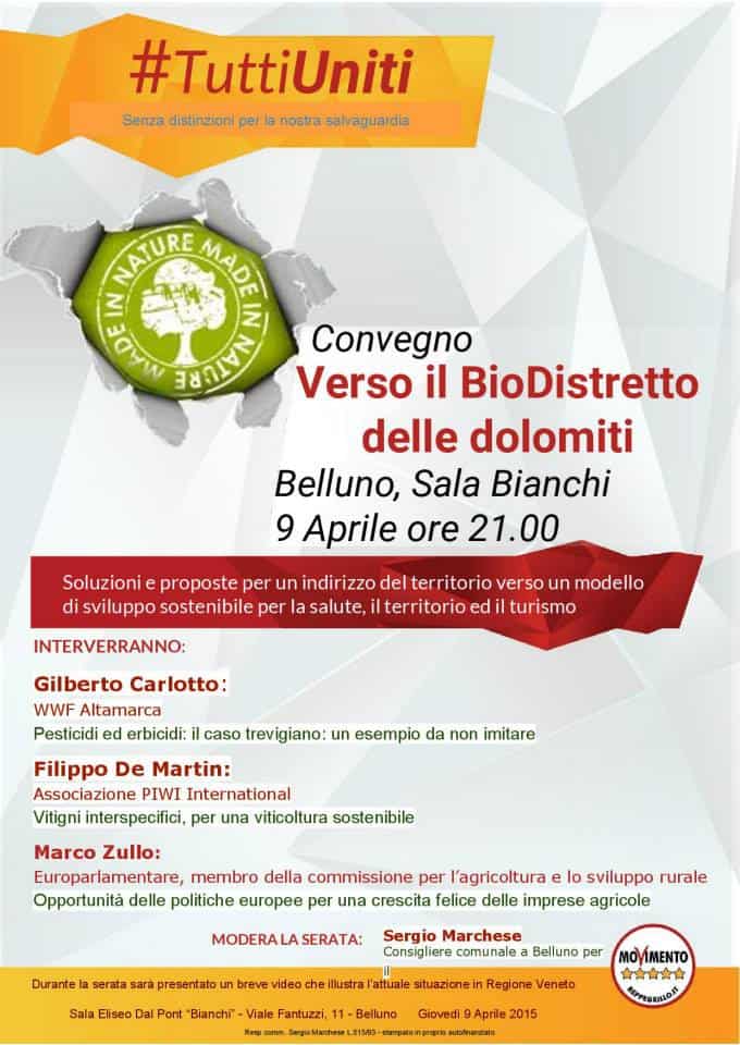 Convegno Verso il Biodistretto delle Dolomiti - Belluno @ Sala Eliseo Dal Pont “Bianchi” - Viale Fantuzzi, 11 | Belluno | Veneto | Italia