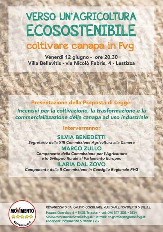 VERSO UN AGRICOLTURA ECOSOSTENIBILE - Coltivare Canapa in FVG