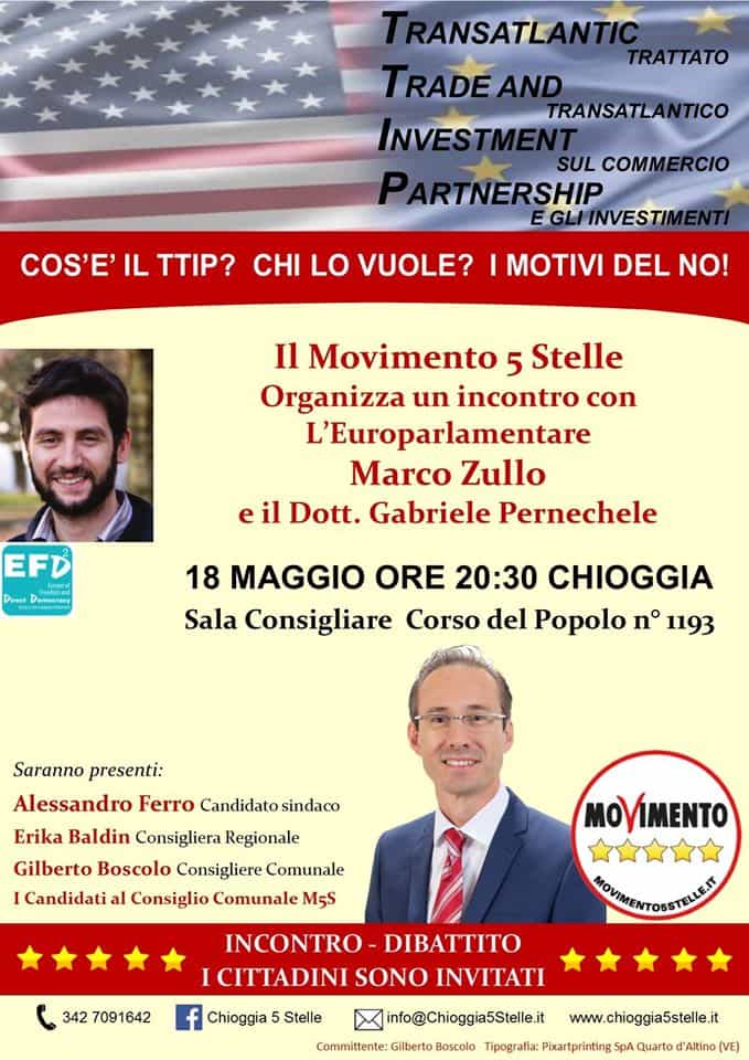 PER CAPIRE IL TTIP @ Chioggia, Sala Consiliare del Comune | Chioggia | Veneto | Italia