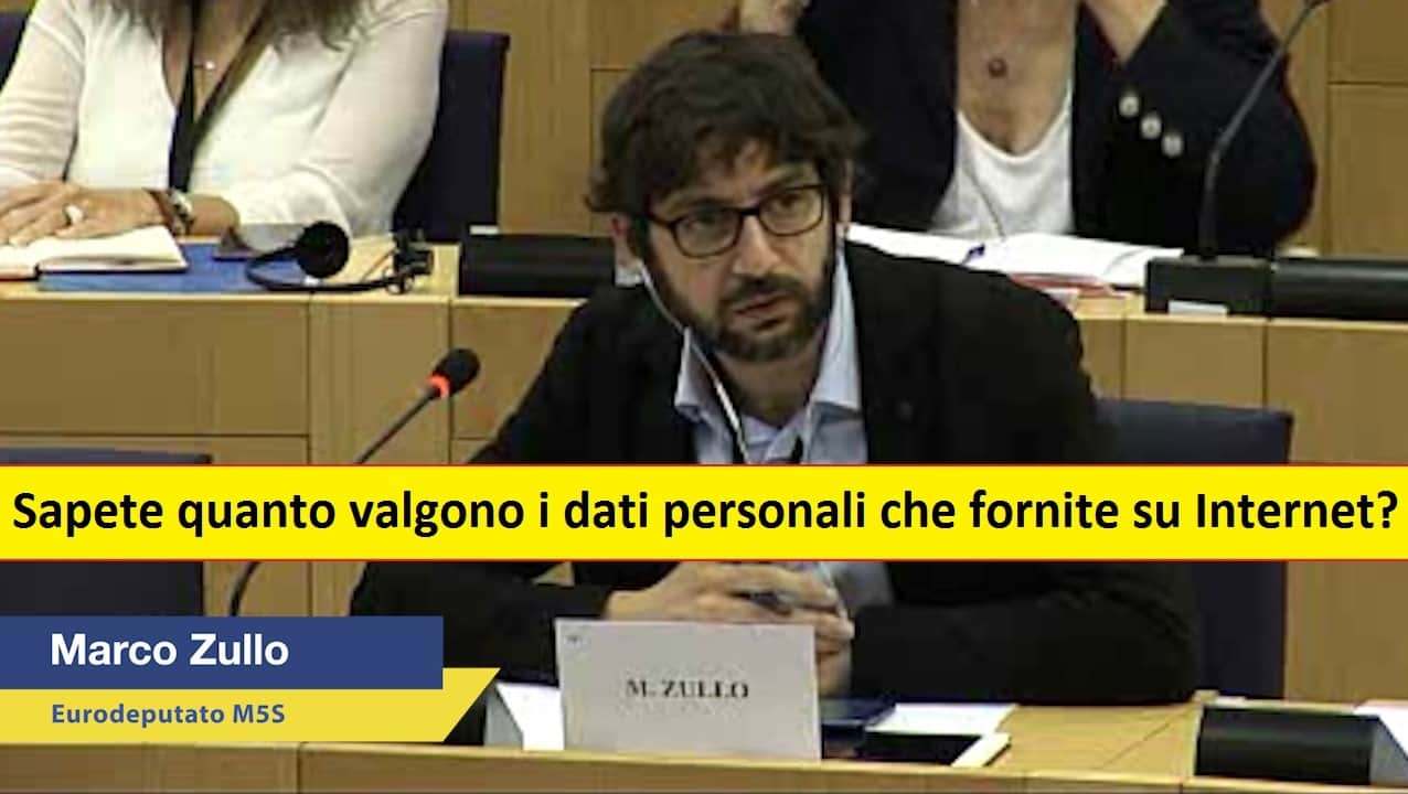 MARCO ZULLO M5S EUROPA dati personali agenda digitale