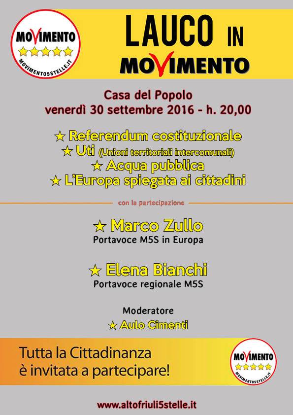 INCONTRO/DIBATTITO - LAUCO (UD) @ CASA DEL POPOLO | Lauco | Friuli-Venezia Giulia | Italia