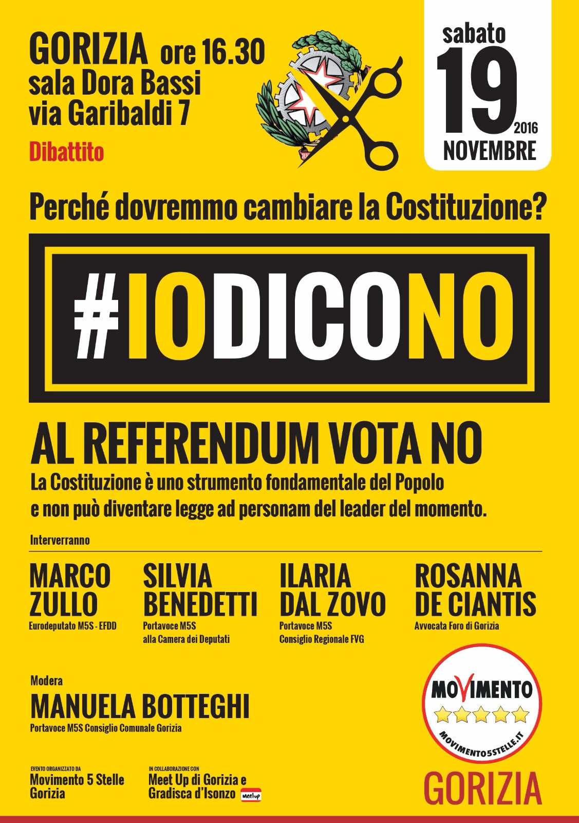 Perché dovremmo cambiare la Costituzione? @ Sala Dora Bassi - Gorizia | Gorizia | Friuli-Venezia Giulia | Italia