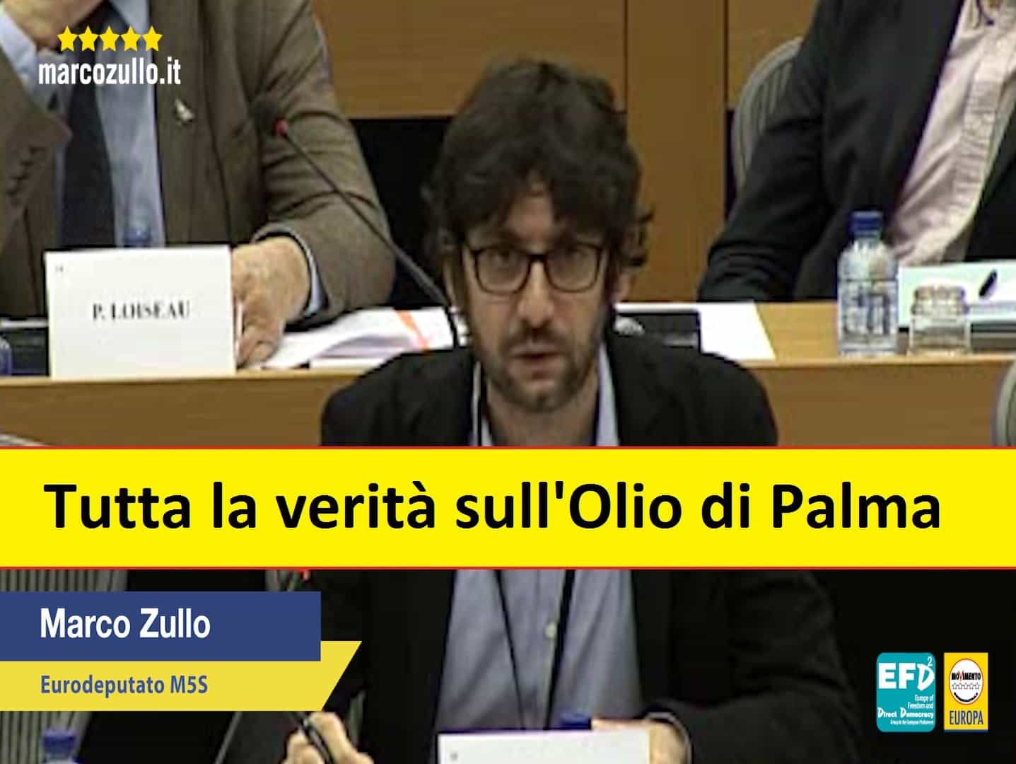 Marco Zullo M5S Europa olio di palma insostenibile