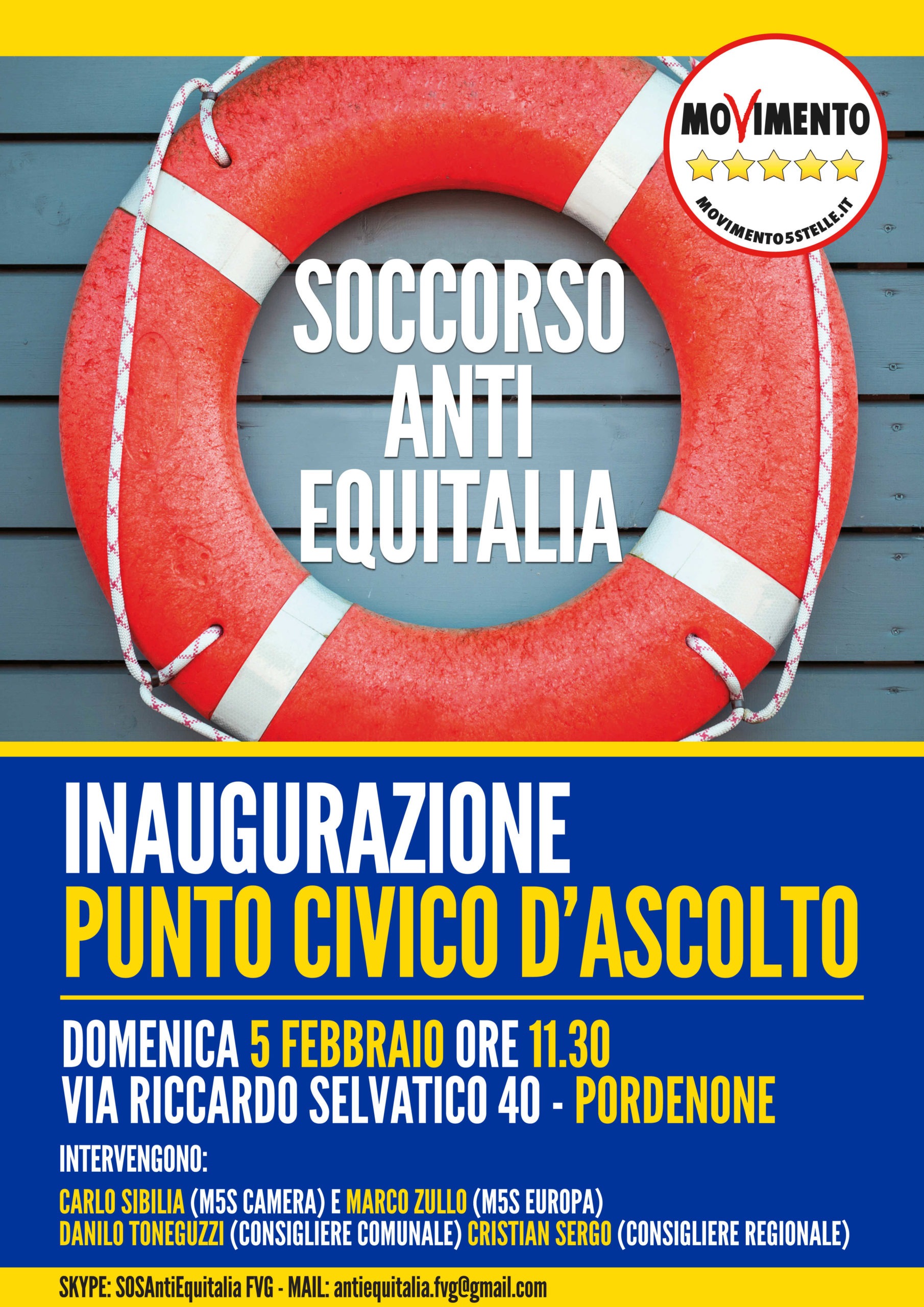 Inaugurazione Punto di ascolto SOS Anti Equitalia