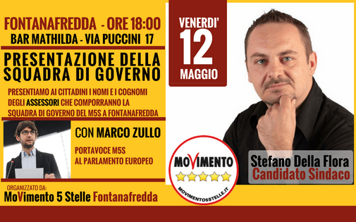 Presentazione squadra di governo a Fontanafredda (PN) @ Bar Mathilda  | Fontanafredda | Friuli-Venezia Giulia | Italia