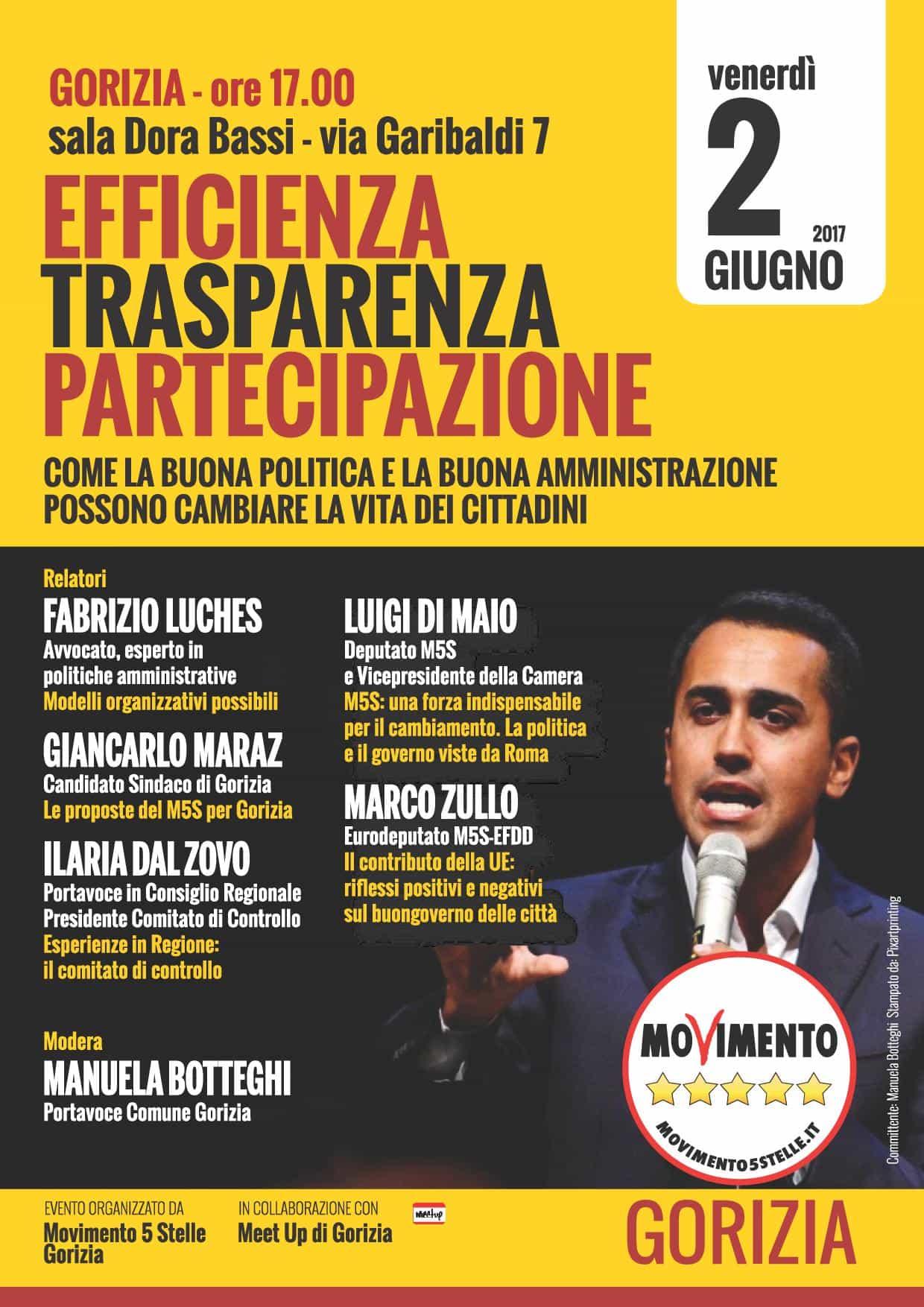 Con Luigi Di Maio a Gorizia - Amministrative2017 @ SALA DORA BASSI  | Capriva del Friuli | Friuli-Venezia Giulia | Italia