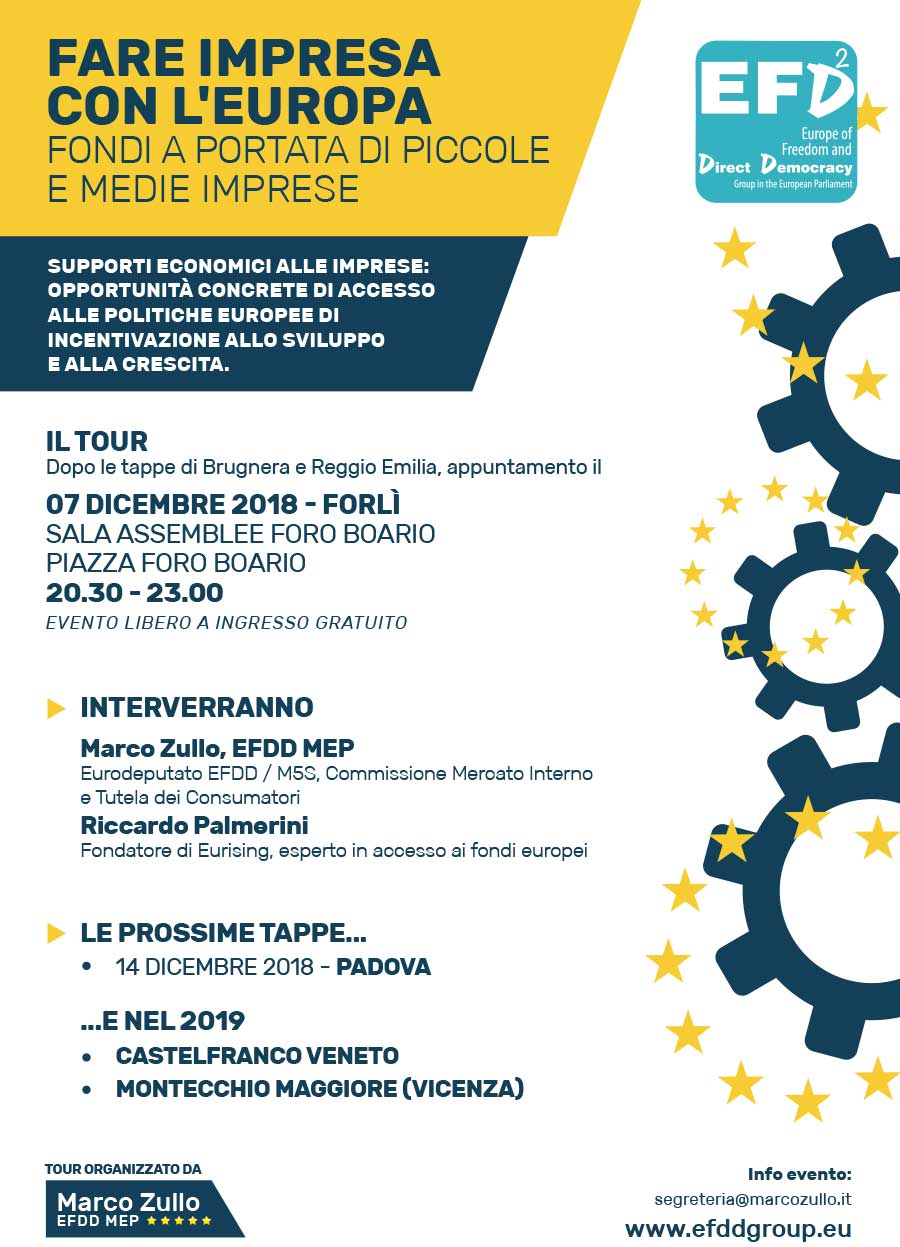 Fare impresa con l'europa @ SALA ASSEMBLEE FORO BOARIO | Forlì | Emilia-Romagna | Italia