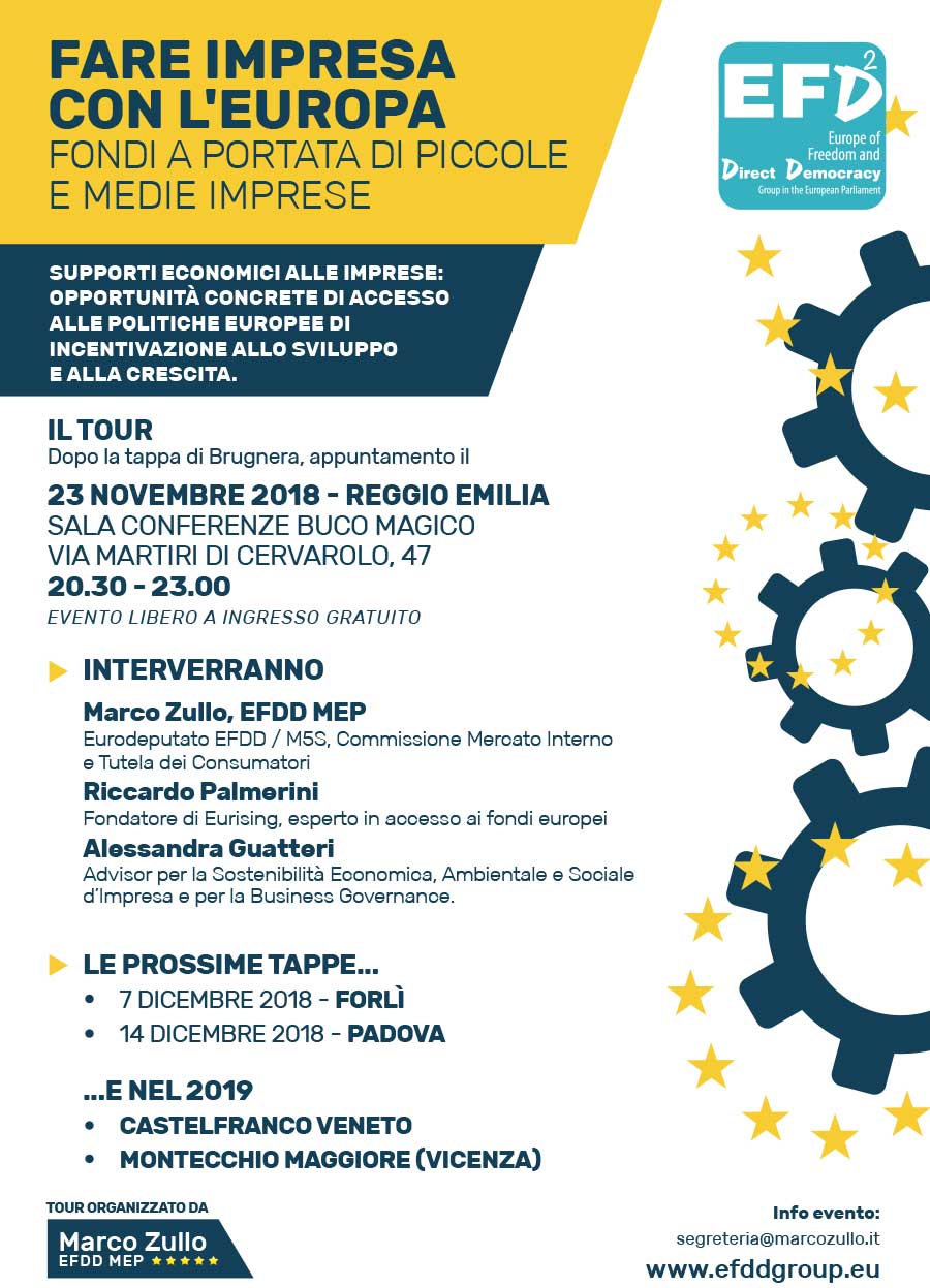 Fare impresa con l'europa @ SALA CONFERENZE BUCO MAGICO | Reggio Emilia | Emilia-Romagna | Italia