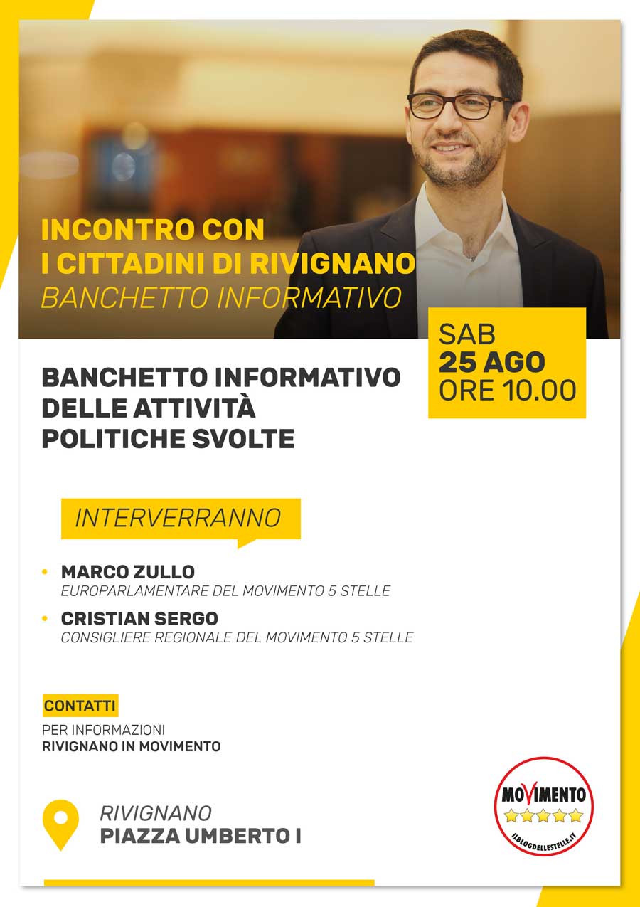 Incontro con i cittadini di Rivignano @ Rivignano