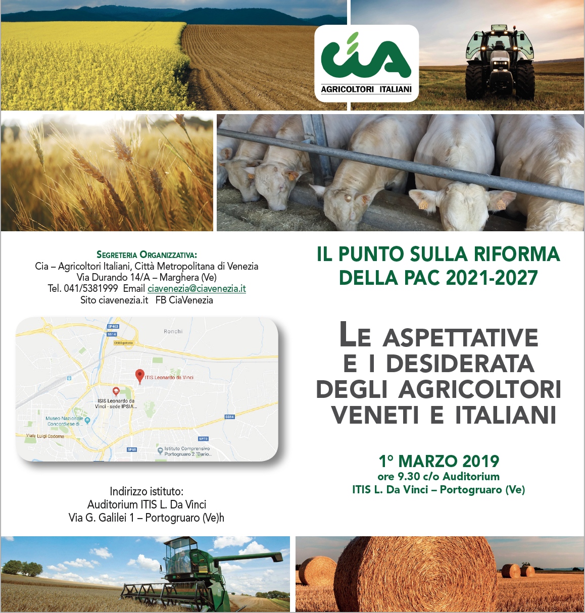 Il punto sulla riforma della PAC 2021-2027 @ Auditorium ITIS "L. Da Vinci"